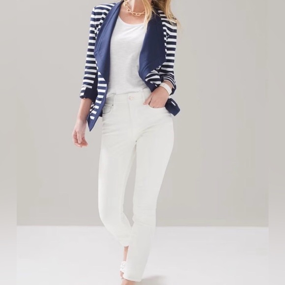 White House Black Market Denim - NWT WHBM White Jeans The Skinny High Waist Ankle SZ 10